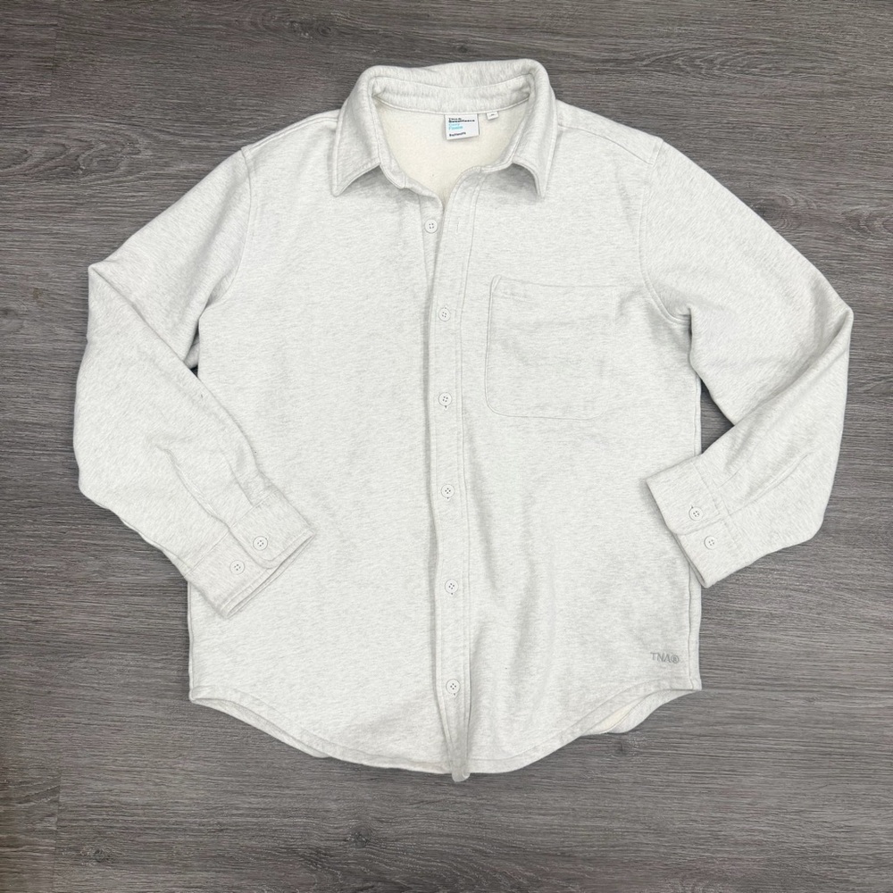 TNA Cozy Fleece Shacket Size Medium - Picture 2 of 4